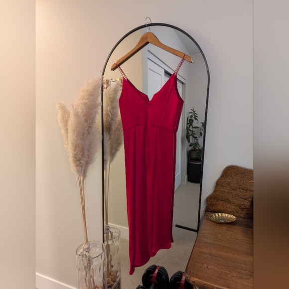 Zimmermann Asymmetrical Red Silk Dress - Picture 2 of 6